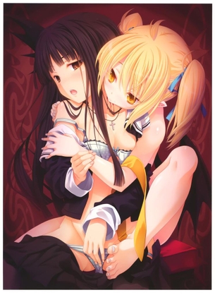 【百合】女の子同士で手マン貝合わせ 禁断のレズ少女エロ萌え画像集 Part.46【二次ゆり】