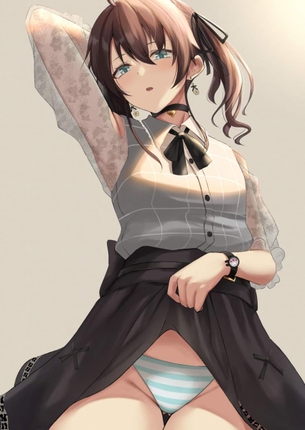 【二次元】縞パンが可愛い美少女達のエロ画像 Part.14 50枚