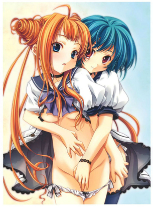 【百合】女の子同士で手マン貝合わせ 禁断のレズ少女エロ萌え画像集 Part.38【二次ゆり】