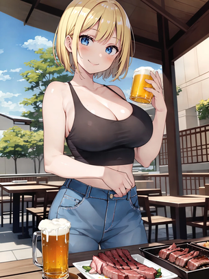 【AIイラスト】タンクトップを着た女の子のAI画像まとめ【アニメ調】 [AI Generated]