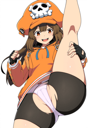 [ギルティギア][エロ画像]メイのスパッツを破いてパンツを匂ったよ～♪