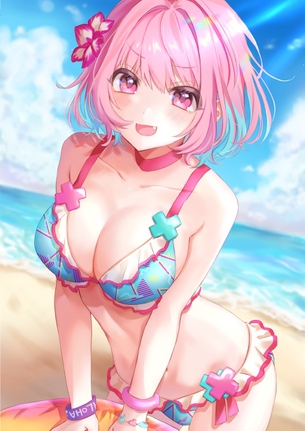 【非・微エロ】色鮮やかな水着を身に着けた女の子の二次画像まとめ その１９
