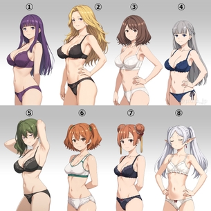 フリーレンの乳比べAI画像、エッチすぎる