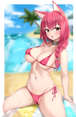 【非・微エロ】色鮮やかな水着を身に着けた女の子の二次画像まとめ その２０