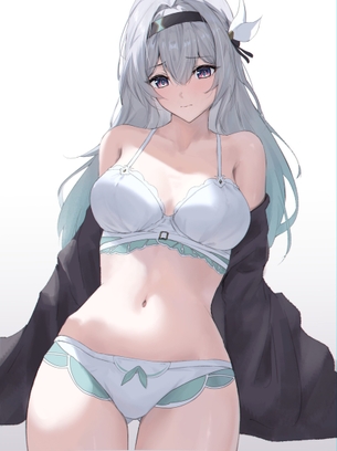 【２次】綺麗な銀髪美少女のエロ画像その５２
