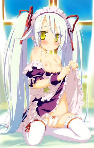 【純白ぱんつ】無垢な白さがエロ眩しいｗ　魅惑の白パンツ画像集 Part.12【二次パンチラ】