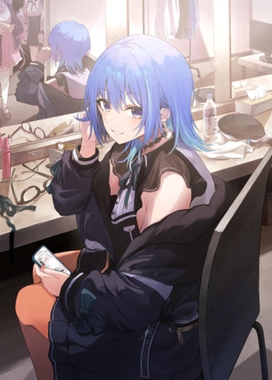 【二次】青髪女子画像　その３７