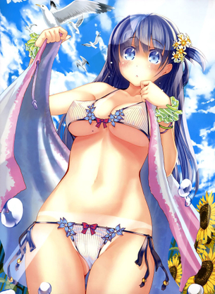 【ビキニ／水着】豊満おっぱいがこぼれ落ちそうなビキニ娘エロ萌え画像集 Part.06【二次エロ少女】