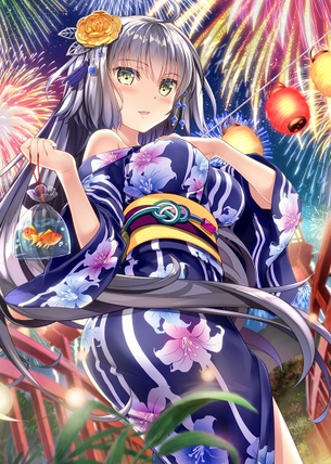 【浴衣】夏まつりが中止になったので浴衣姿の女の子の画像ください その7