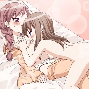 女の子同士の尊い百合セックス二次元エロ画像