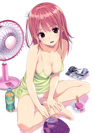 乳首勃起が気になっちゃって全然オナニーに集中できないおっぱい二次元エロ画像