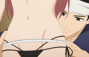 アニメ『その着せ替え人形は恋をする』2話でエロい水着姿の女の子の体を採寸するシーン