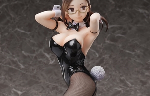 『よむタイツ』奥墨ユイコのえちえちリアル網タイツのエロバニー姿のエロフィギュア！