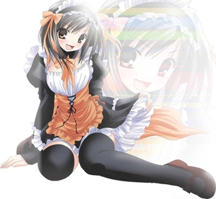 イケませんご主人様・・・と言いつつなんだかんだえっちなご奉仕をしてくれそうなメイドさんの二次元エロ画像