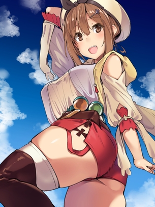 見よこのむっちり太ももを