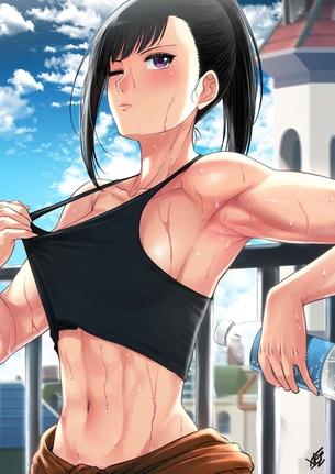 【絶対臭い】筋肉女子の腋の下を愛でる二次エロ画像