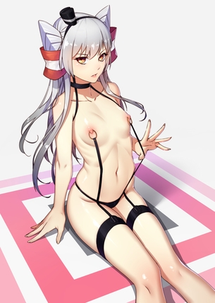 【艦これ】ガーターベルト太ももエロい天津風のエロ画像！ その3