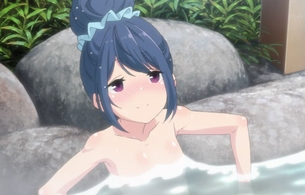アニメ『ゆるキャン△』9話で女の子のエロい温泉入浴シーンでぺちゃんこおっぱい！