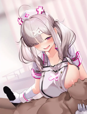 手コキの二次元エロ画像。