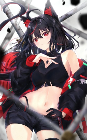 【二次元】黒髪が綺麗な美少女のエロ画像 Part.19 50枚