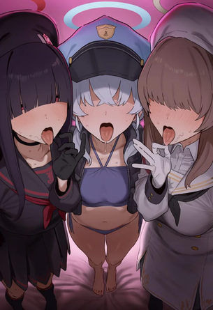 【画像】ブルアカのモブにフェラチオさせる♥