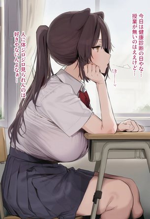 【画像】エッチな健康診断を受ける戌亥とこ