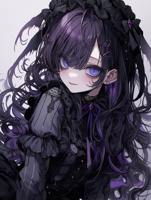 【AIイラスト】ゴスロリ服を着た女の子のAI画像まとめ【アニメ調】 Part 2 [AI Generated]