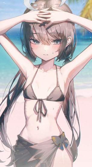 ブルーアーカイブの二次フェチ画像。