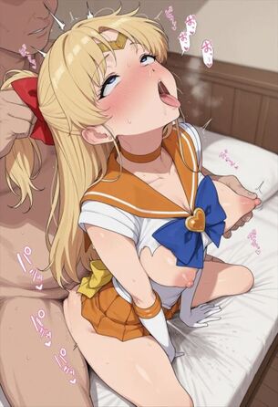 [セーラームーン][エロ画像]セーラーヴィーナスをおじさんチ〇コの虜にしたよ～♪