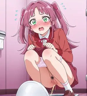 [名探偵プリキュア][エロ画像]キュアミスティック(小林みくる)のトイレを盗撮したよ～♪