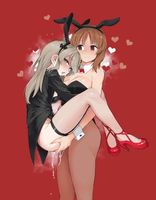 【画像】精液でドロドロにしてる、ふたなり女の子のエロ画像