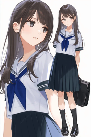 【二次エロ】セーラー服女子をぶち犯す♥