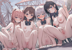 【二次エロ】全裸テーマパークなう