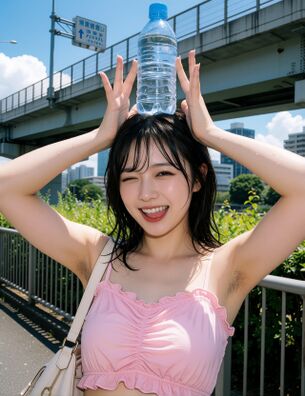 【AI腋毛画像】今日もAI美女の腋毛で舞いあがる [AI Generated]