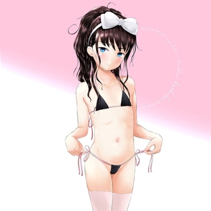 【二次】ほとんど見えるマイクロビキニを着ている女の子の画像まとめ　その34【43枚】