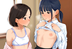 【二次】乳比べしてるエロ画像まとめ　その２