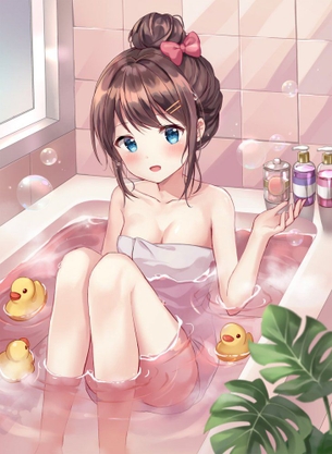 【二次】無防備に湯船に使って女の子の画像貼ってけ　その31【43枚】