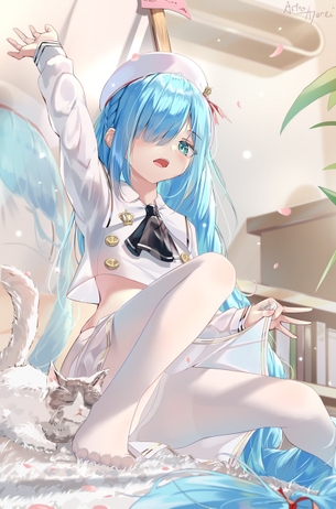 【非・微エロ】水曜日の青髪美少女画像まとめ その１１５