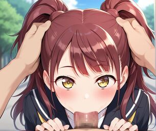 【フェラ】献身的にお口でご奉仕中の女の子画像ください　その6【二次画像】