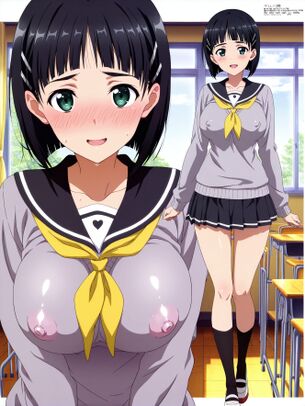 ソードアート・オンライン 桐ヶ谷直葉ちゃんのAIエロ画像を大量作成 その3