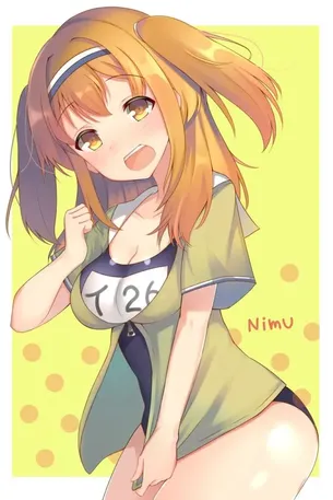スク水の二次元エロ画像。