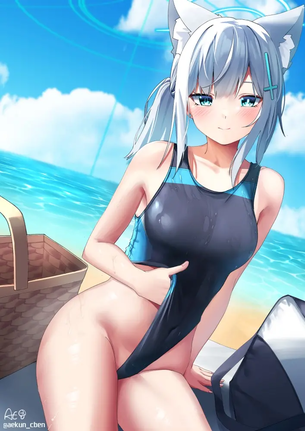 競泳水着の二次エロ画像を愛でる。