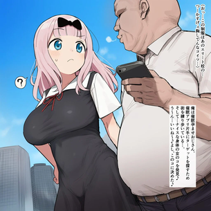 藤原千花が催眠でおっさんに遊ばれるエロ画像集【かぐや様は告らせたい】