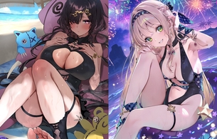 『レスレリアーナのアトリエ』えっちすぎるムチムチおっぱい女の子たちのエロ水着イラスト！