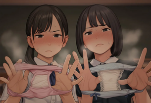 【二次エロ】J●の汚パンツあやとり