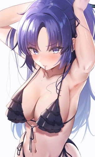 黒ビキニが似合いすぎる…二次元の女の子たちの画像を集めてみた！