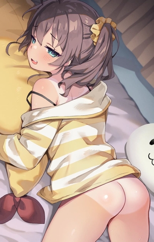 [ホロライブ(VTuber)][エロ画像]夏色まつりのエッチな日焼け跡で勃起したよ～♪