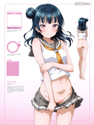『stable-diffusion』【ラブライブ!サンシャイン!!】津島善子ことヨハネちゃんのAI画像を大量作成 その2-1