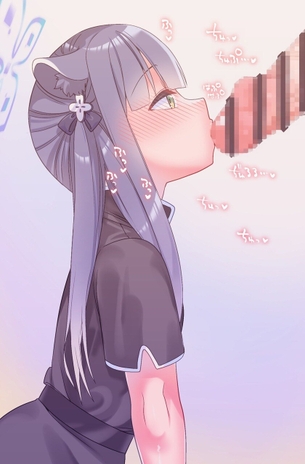 【フェラ】舌でチロチロ♡唇でチュ♡ちんちんを焦らして楽しむ女子の画像