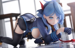 『ブルーアーカイブ』アコのえっちすぎる四つん這いで首輪が繋がれてるエロフィギュア！
